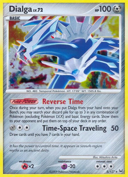 Dialga (5) - Platinum Pokémon trading card