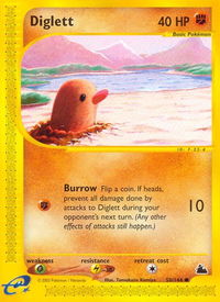 Diglett - Skyridge (SK) #050/144 - Common Pokémon Trading Card