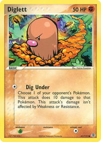 Diglett - FireRed & LeafGreen (RG) #61/112 - Common Pokémon Trading Card