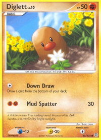 Diglett - Secret Wonders (SW) #85/132 - Common Pokémon Trading Card