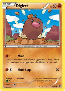 Diglett - XY Base Set (XY) #58/146 - Common Pokémon Trading Card