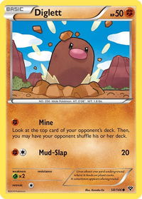 Diglett - XY Base Set (XY) #58/146 - Common Pokémon Trading Card