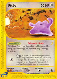 Ditto - Skyridge (SK) #051/144 - Common Pokémon Trading Card
