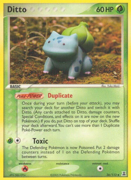 Ditto (Bulbasaur) - Delta Species Pokémon trading card