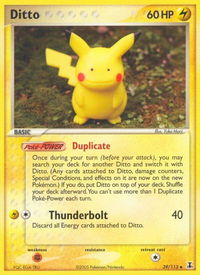 Ditto - 039/113 (Pikachu) - Delta Species (DS) #39/113 - Uncommon Pokémon Trading Card
