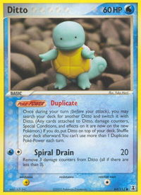 Ditto - 64/113 (Squirtle) - Delta Species (DS) #064/113 - Common Pokémon Trading Card