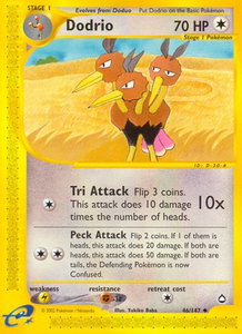 Dodrio - Aquapolis (AQ) #046/147 - Uncommon Pokémon Trading Card
