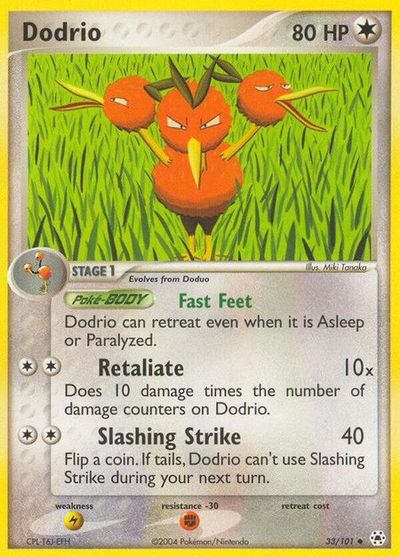 Dodrio - Hidden Legends Pokémon trading card