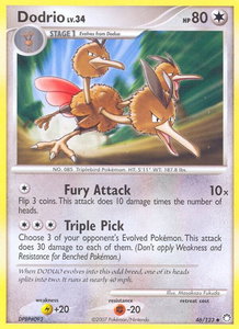 Dodrio - Mysterious Treasures (MT) #46/123 - Uncommon Pokémon Trading Card