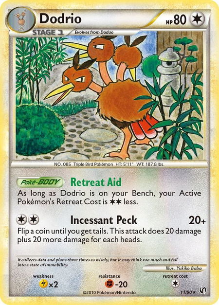 Dodrio - Undaunted Pokémon trading card