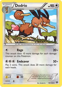 Dodrio - XY Base Set (XY) #99/146 - Uncommon Pokémon Trading Card