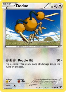 Doduo - XY Base Set (XY) #98/146 - Common Pokémon Trading Card