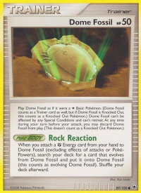 Dome Fossil - Majestic Dawn (MD) #89/100 - Common Pokémon Trading Card