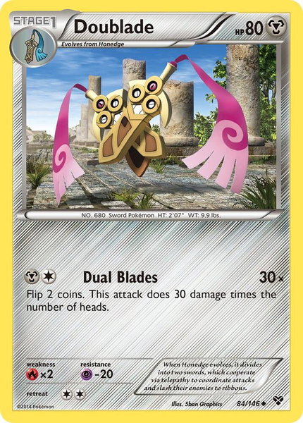 Doublade - XY Base Set Pokémon trading card