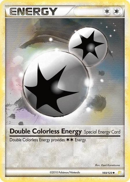Double Colorless Energy - HeartGold SoulSilver Pokémon trading card