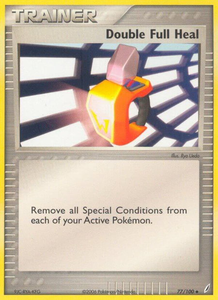 Double Full Heal trading card from Crystal Guardians Double Full Heal - Crystal Guardians Pokémon trading card