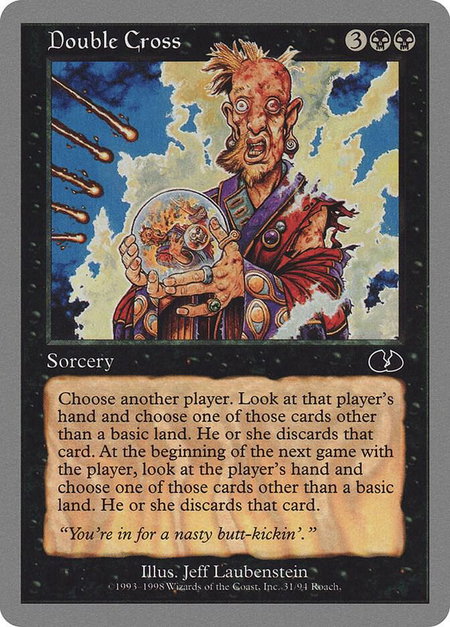 Double Cross - Unglued Magic: The Gathering trading card