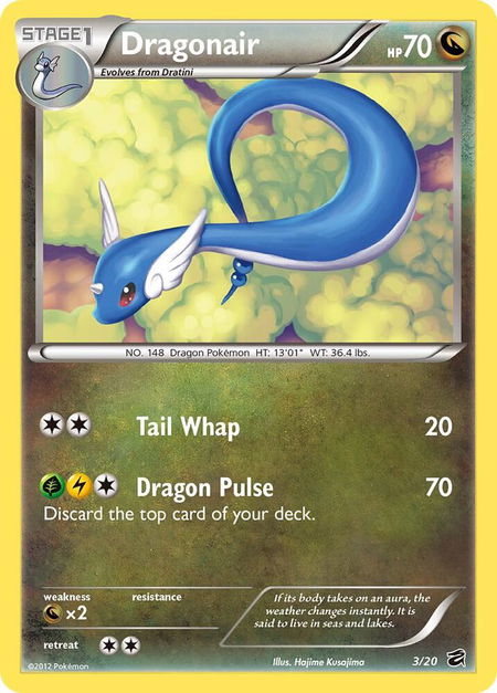 Dragonair (3) - Dragon Vault Pokémon trading card