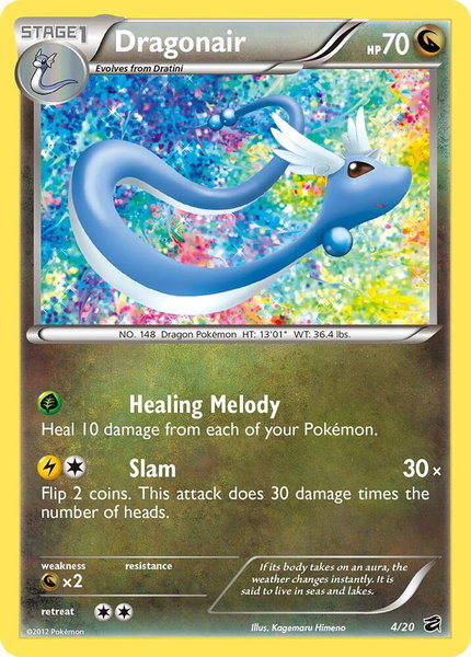 Dragonair (4) trading card from Dragon Vault Dragonair (4) - Dragon Vault Pokémon trading card