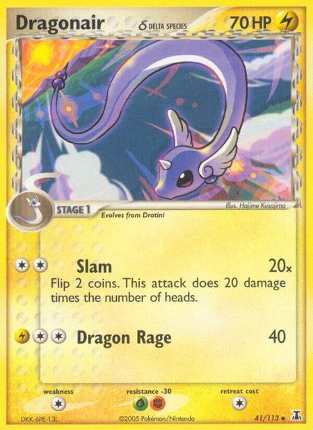 Dragonair - 41/113 (Delta Species) - Delta Species Pokémon trading card