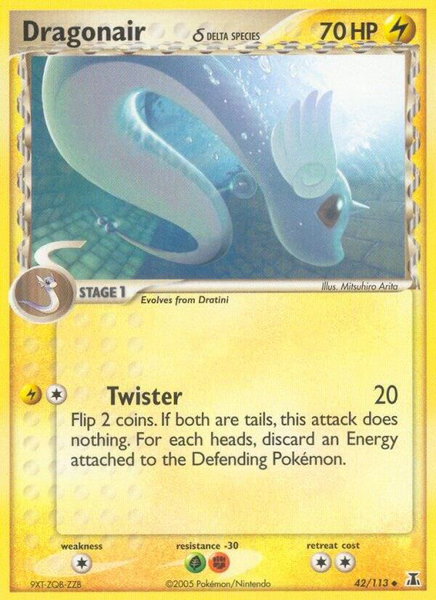 Dragonair - 42/113 (Delta Species) trading card from Delta Species Dragonair - 42/113 (Delta Species) - Delta Species Pokémon trading card