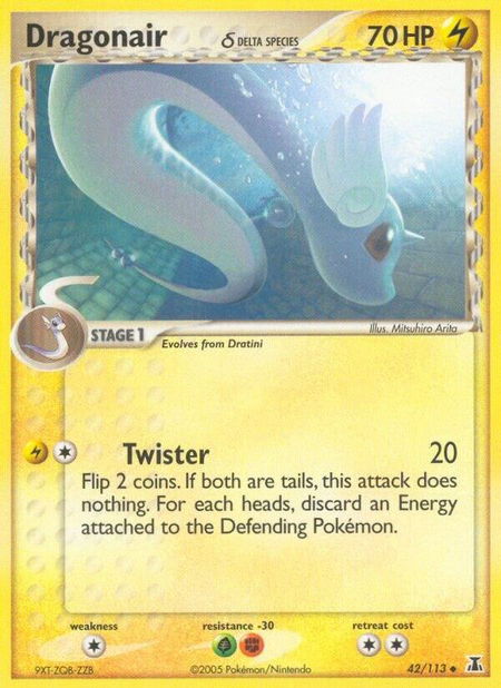 Dragonair - 42/113 (Delta Species) - Delta Species Pokémon trading card