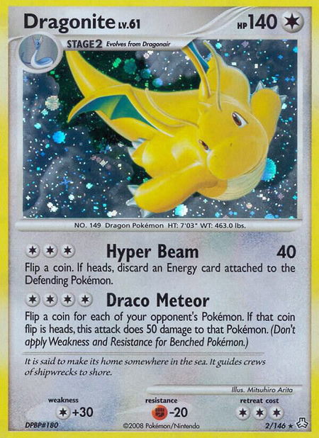 Dragonite - Legends Awakened Pokémon trading card