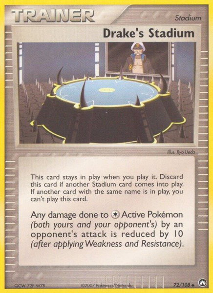 Drake's Stadium - Power Keepers Pokémon trading card