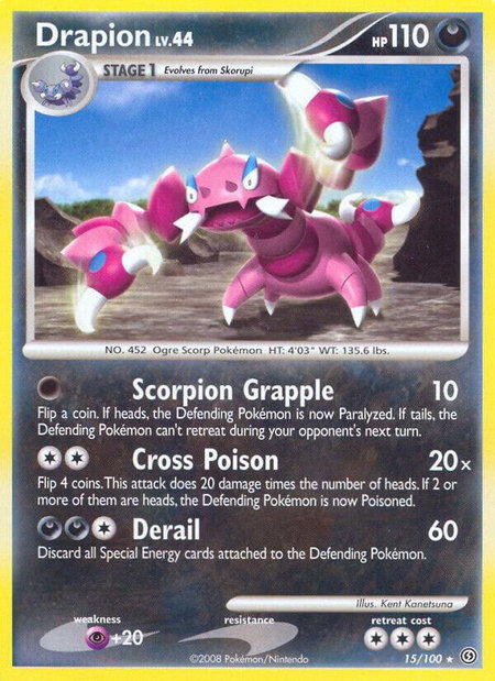 Drapion - Stormfront Pokémon trading card