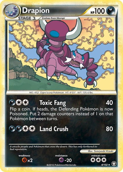 Drapion - Triumphant Pokémon trading card