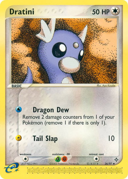 Dratini - Dragon Pokémon trading card