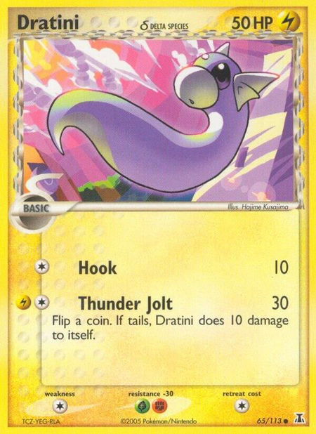 Dratini - 065/113 (Delta Species) - Delta Species Pokémon trading card