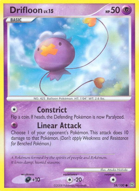 Drifloon - Stormfront Pokémon trading card