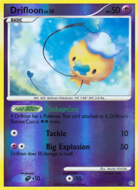 Drifloon (Shiny) - Stormfront Pokémon trading card