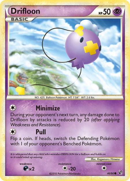 Drifloon - Undaunted Pokémon trading card