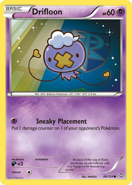 Drifloon (49) - Dragons Exalted Pokémon trading card