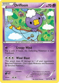 Drifloon - Plasma Blast (PLB) #34/101 - Common Pokémon Trading Card