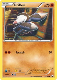 Drilbur - Dark Explorers (DEX) #55/108 - Common Pokémon Trading Card