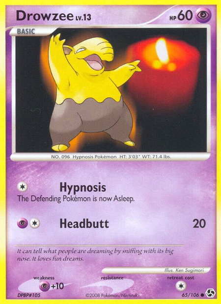 Drowzee - Great Encounters Pokémon trading card