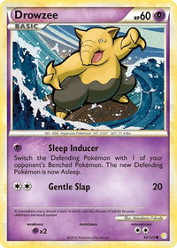 Drowzee - HeartGold SoulSilver (HS) #62/123 - Common Pokémon Trading Card