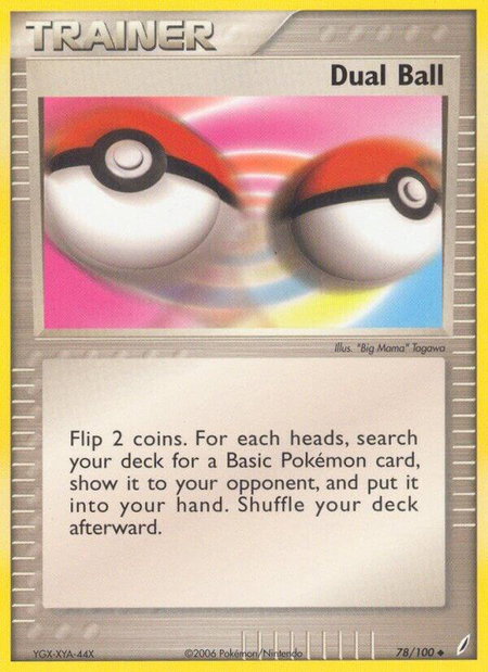 Dual Ball - Crystal Guardians Pokémon trading card