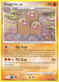 Dugtrio - Secret Wonders (SW) #24/132 - Rare Pokémon Trading Card
