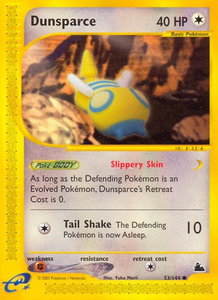 Dunsparce - Skyridge (SK) #053/144 - Common Pokémon Trading Card