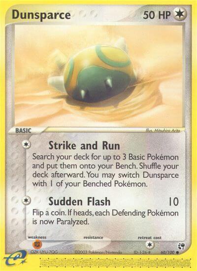 Dunsparce - Sandstorm Pokémon trading card