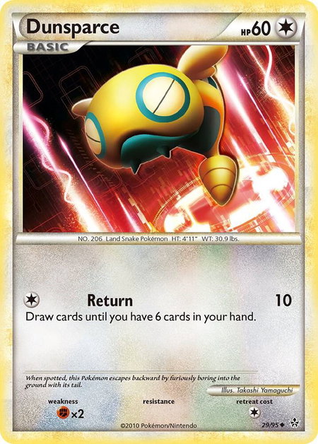 Dunsparce - Unleashed Pokémon trading card