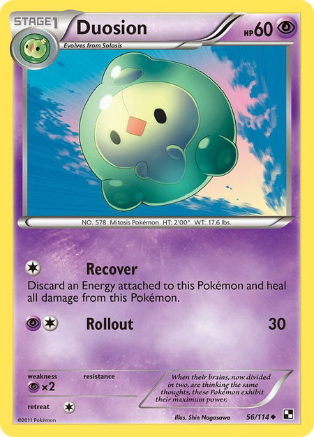Duosion - Black and White Pokémon trading card