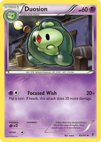 Duosion - Plasma Blast (PLB) #43/101 - Uncommon Pokémon Trading Card