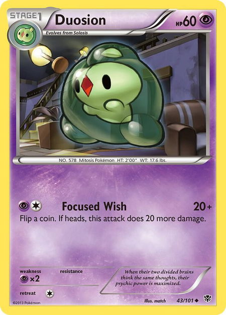 Duosion - Plasma Blast Pokémon trading card