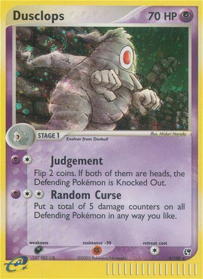 Dusclops - Sandstorm Pokémon trading card