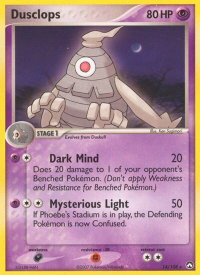 Dusclops - Power Keepers (PK) #14/108 - Rare Pokémon Trading Card